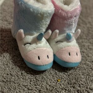totes Unicorn Kids Boots - Pink, Blue, White